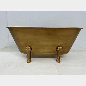 Lavade Golden Metal Claw Foot Tub Decor